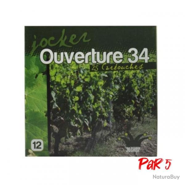 Bote de 25 Cartouches Jocker Ouverture 34 BG Cal. 12 70 16 Par