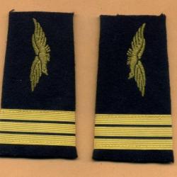 Fourreaux d'épaules Armée de l'Air - galons de capitaine