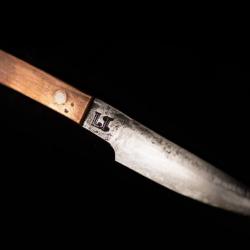 Couteau forgé main avec manche en Cuivre - Etui artisanal compris - PIECE UNIQUE