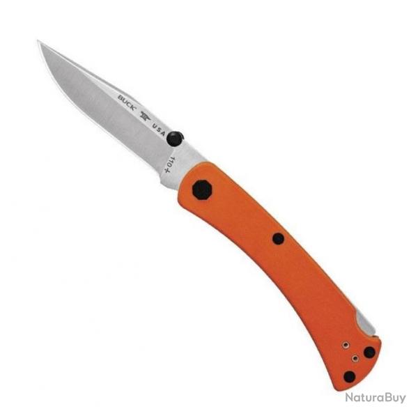 Couteau "110 Slim Pro TRX", Couleur orange [Buck]