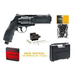 Pack tactical T4E HDR50 cal 50 - 11 J (laser, 100 billes, 5 cartouches CO2, mallette)