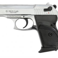 EKOL - PISTOLET LADY CHROME 9MM PA