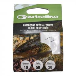 Hameçon Garbolino Spécial Truite Bleu Renversé 10 / D 0.20mm