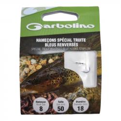 Hameçon Garbolino Spécial Truite Bleu Renversé 8 / D 0.18mm