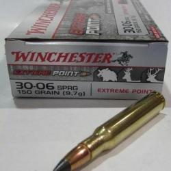 1 boite neuve de 20 cartouches  de calibre 30-06, Winchester, ogive Extreme Point 150 grains