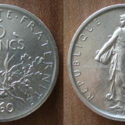 France 5 Francs 1960 Semeuse Franc Argent Frcs Frs Frc Piece