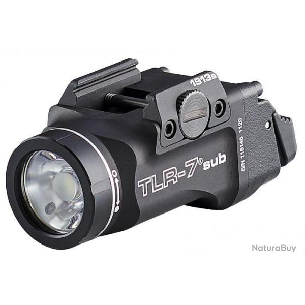 Lampe tactique Streamlight TLR-7 Sub - Pour modle sub-compact - Noir