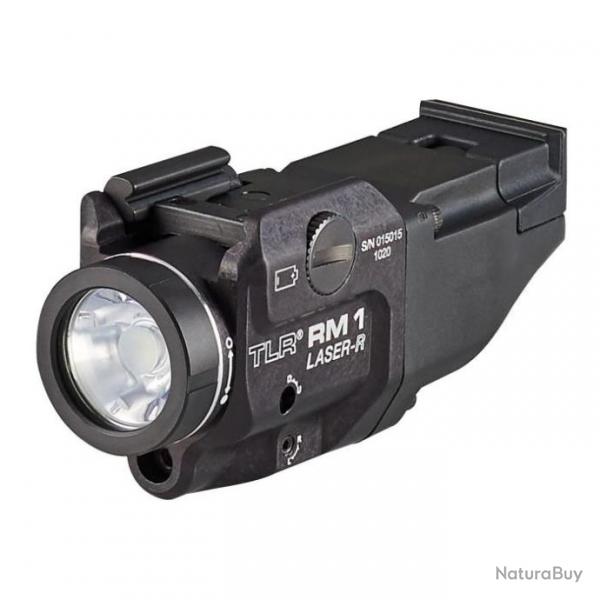 Lampe Tactique Streamlight - Stream TLR-RM 1 Laser - Avec Switch Dport / 500 Lumens / Noir