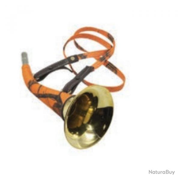 Corne Plate Januel en Laiton Gaine  - Orange Camo  Sous Blister - 30 cm
