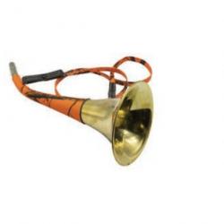 Corne Plate Januel en Laiton Gainée  - Orange Camo  Sous Blister - 40 cm