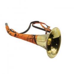 Corne Plate Januel en Laiton Gainée  - Orange Camo  Sous Blister - 50 cm