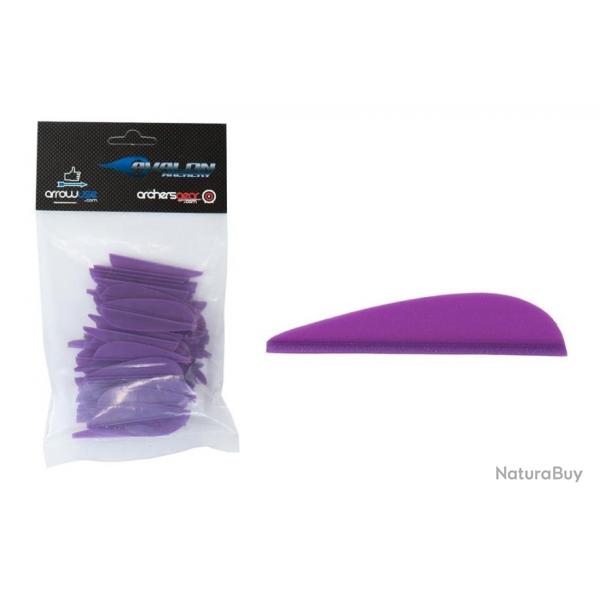 Lot de 100 plumes Avalon Tyro 2 pouces Purple