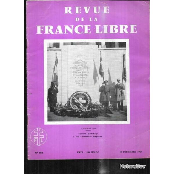 revue de la france libre 183 dcembre 1969