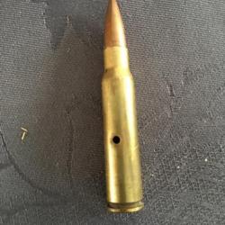 Balle de mitrailleuse démilitarisée inerte et percutée 8,2 mm