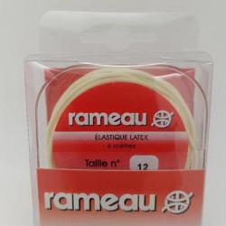 Elastique latex Rameau 6m 1,6mm Taille n°12 couleur ivoire neuf