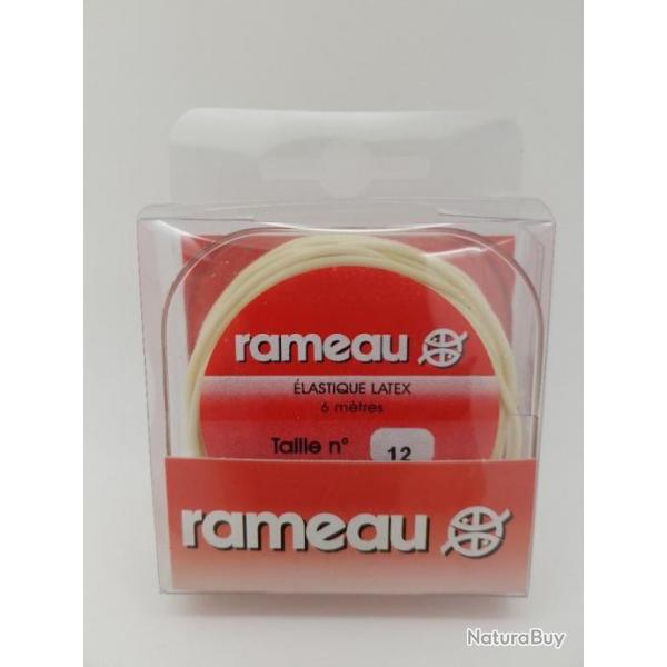 Elastique latex Rameau 6m 1,6mm Taille n12 couleur ivoire neuf