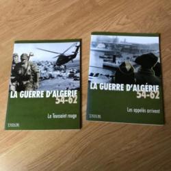 Deux livres, magasines sur la guerre d'Algérie.