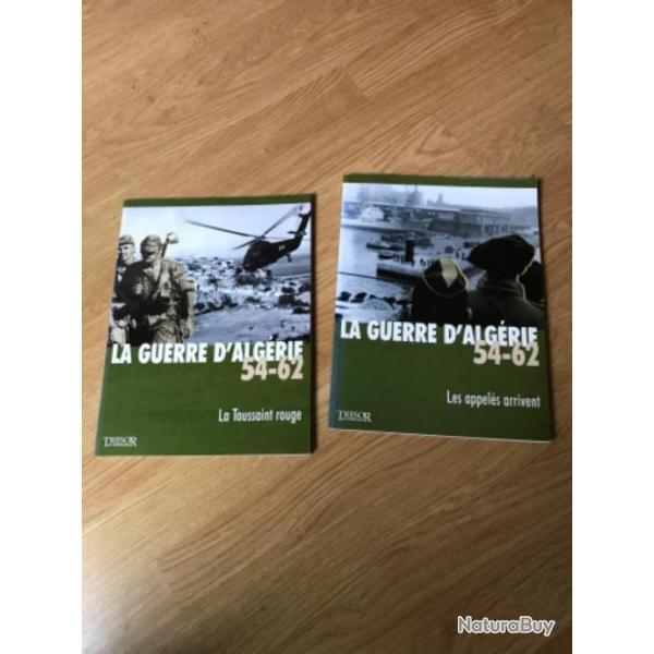 Deux livres, magasines sur la guerre d'Algrie.