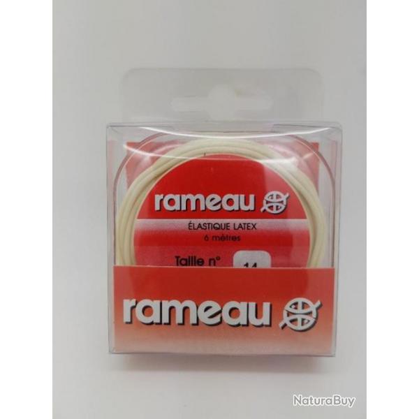 Elastique latex Rameau 6m 1,8mm Taille n14 couleur ivoire neuf
