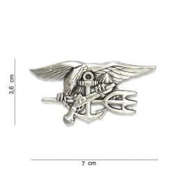 Insigne US Navy Seal argent Grand