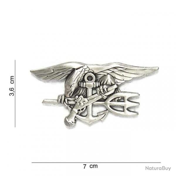 Insigne US Navy Seal argent Grand