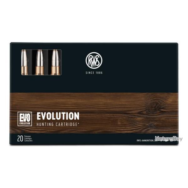 20 CARTOUCHES RWS EVOLUTION 11.9G CALIBRE 300WIN MAG