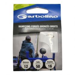 Hameçons Garbolino Forgé Bronzé Droit 12 / D 0.14mm