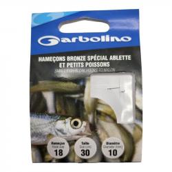 Hameçons Garbolino Bronze Spécial Ablette et Petits Poissons 16 / D 0.10mm