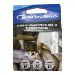 Hameçons Garbolino Bronze Spécial Ablette et Petits Poissons 18 / D 0.10mm