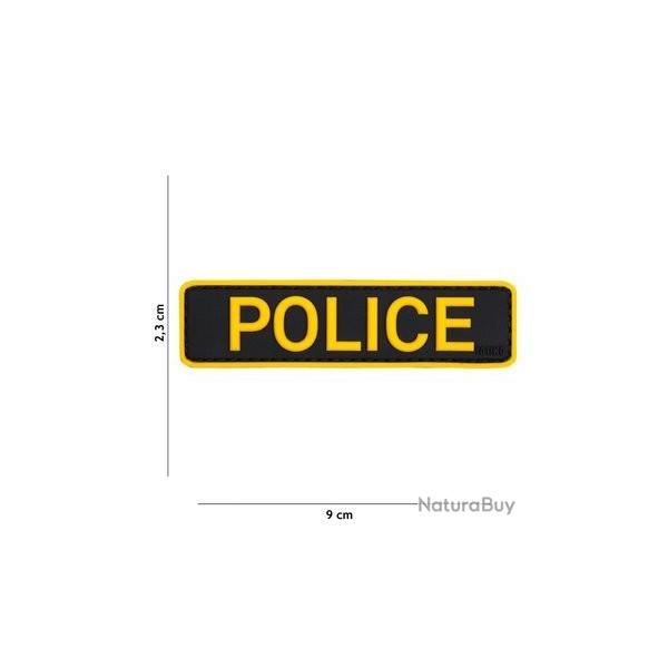 PATCH 3D PVC POLICE jaune