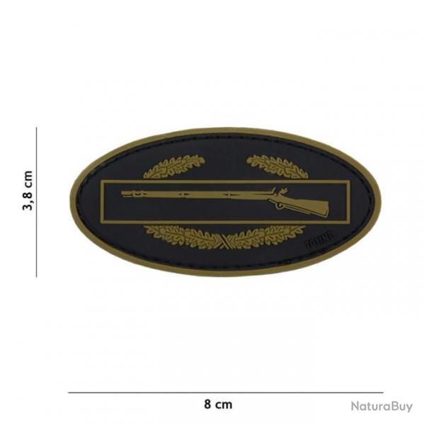 PATCH 3D PVC Infanterie vert/noir