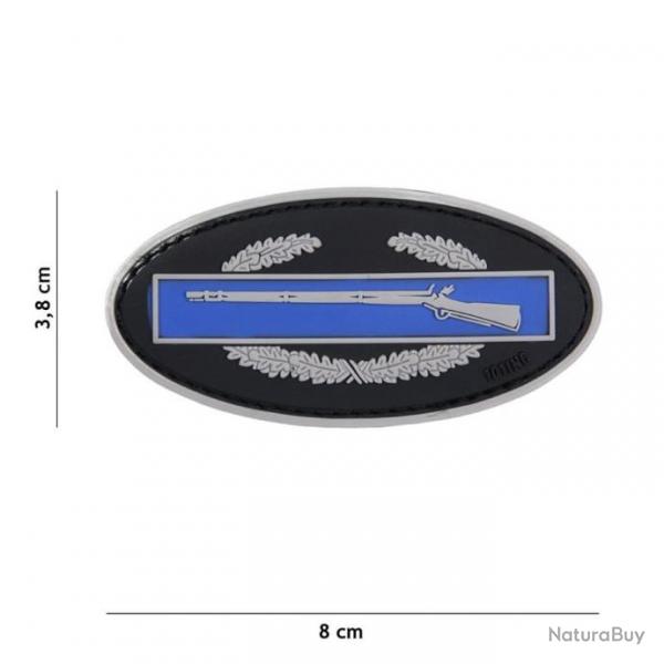 PATCH 3D PVC Infanterie bleu