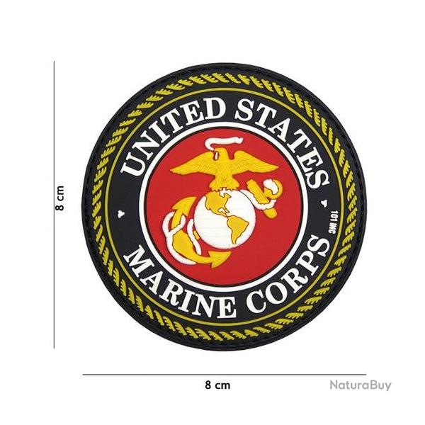 PATCH 3D PVC United States Marine Corps rouge