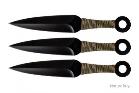 Lot de 12 Couteaux de Lancer de Ninja Kunai Throwning PA3335 - Livraison  Gratuite