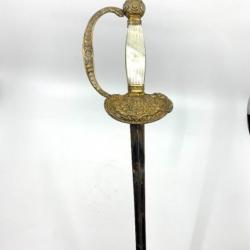 Epée de haut fonctionnaire ou d'état major époque début XIXeme siecle epoque restauration circa 1820