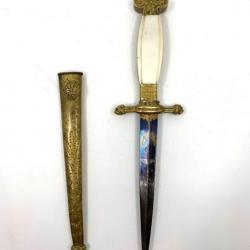 dague d'officier de marine époque début XIXeme siecle epoque restauration circa 1820