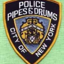 Ecusson NYPD Dept. Pipes & Drums