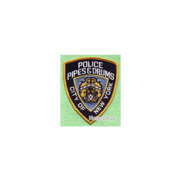 Ecusson NYPD Dept. Pipes & Drums