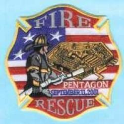 Ecusson PENTAGON FIRE RESCUE 9-11