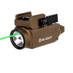 Lampe/Laser vert Olight Baldr S 800 Lumens couleur tan