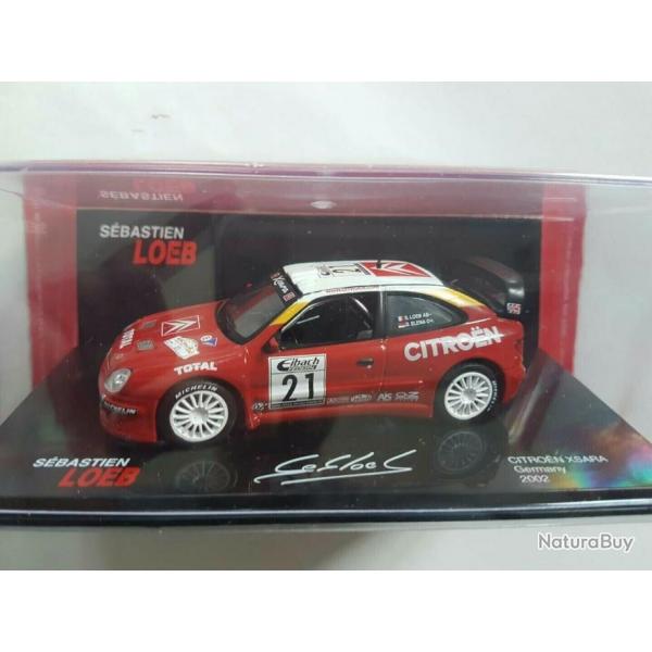 Collection NEUV  Echelle 1/43me dans sa bote jamais ouvert XSARA 2002 RALLY CITRON SEBASTIEN LOEB