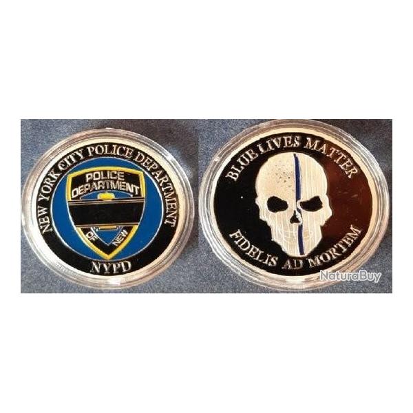 Challenge coin NYPD Blue lives matter
