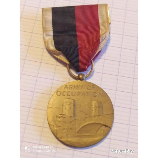USA MEDAILLE ARMEE D'OCCUPATION cre en 1946