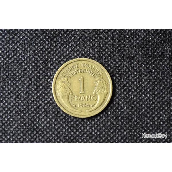 pice de 1 franc 1938