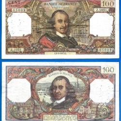 France 100 Francs 1977 Billet Corneille Pierre Franc Frcs