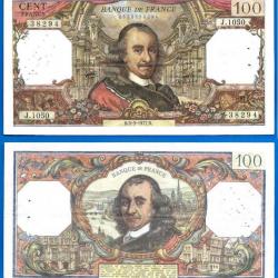 France 100 Francs 1977 Billet Corneille Pierre Franc Frcs Frc