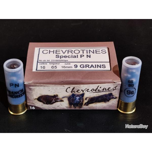 Chevrotine calibre 16/65 poudre noire  - vieux fusil  chien et coach gun