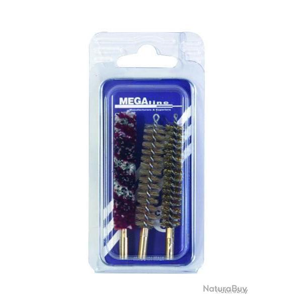 JEU DE 3 BROSSES MEGALINE CARABINE GRANDE CHASSE CAL. 7 MM