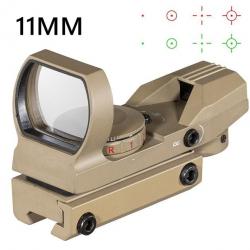 ENCHERE !! 72H ET FIN !! Point Rouge 11 mm Optique Fusil De Chasse Tactique Beige