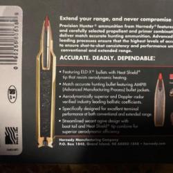 Hornady 270 W précision HunterELD-X 145 gr